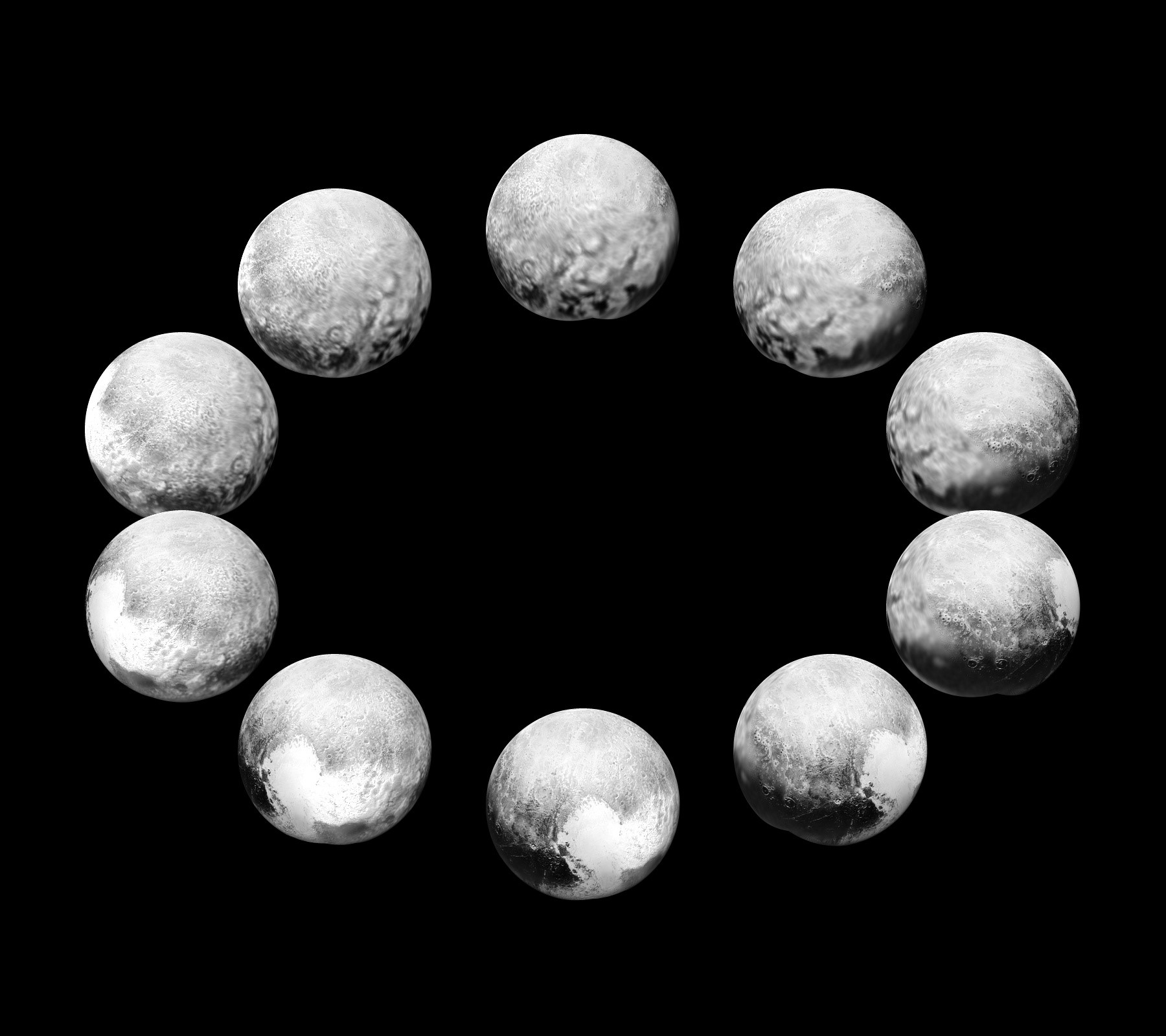 NH Pluto Day1 TenImages 20150714 20151120