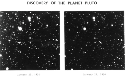 Pluto discovery plates